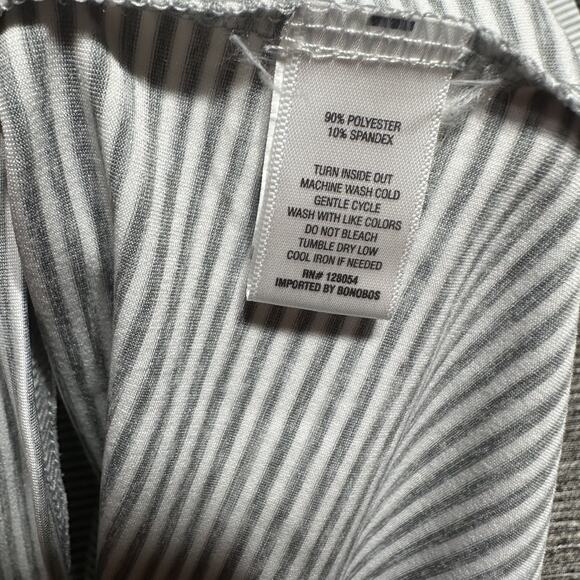 Bonobos Golf Polo Shirt Men's M Gray Striped Stretch Skim Fit GKT10928S - Picture 11 of 15